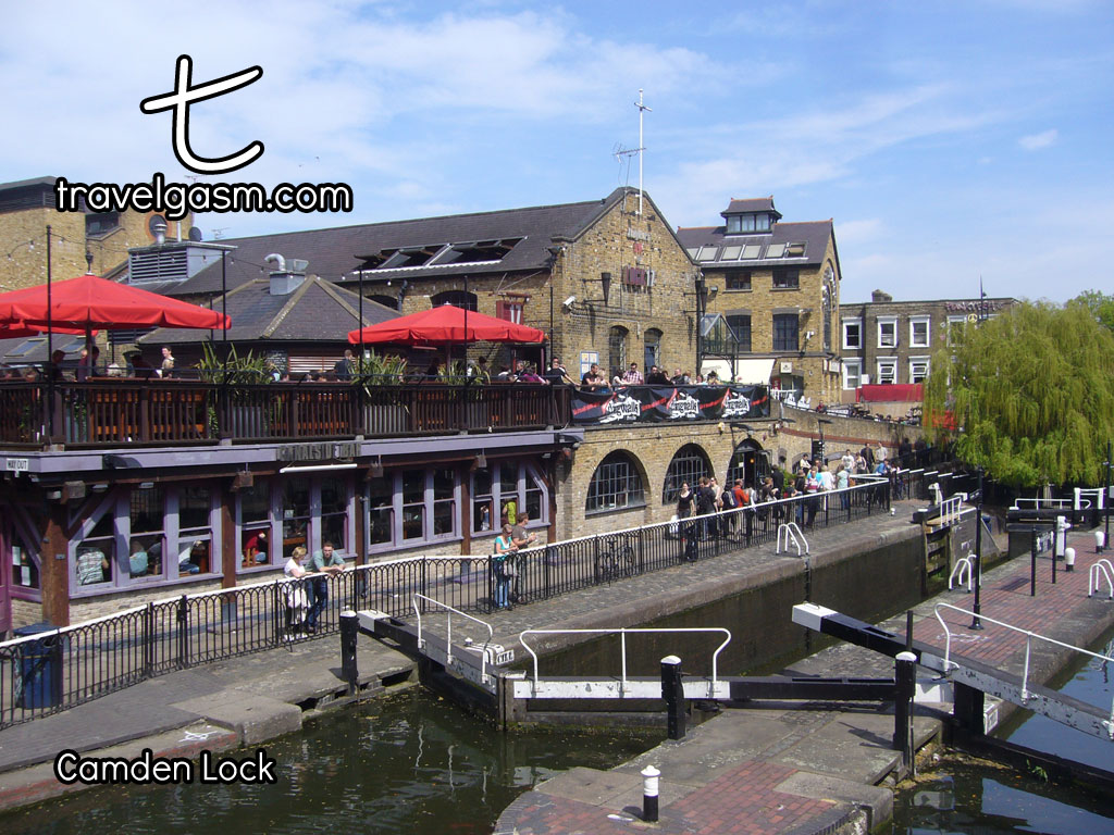 In the heart of Camden Town, Camden Lock is great for street food and cheap shopping.