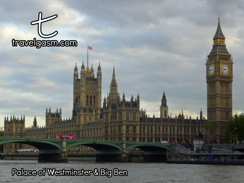 London's iconic Houses of Parliament and "Big Ben" clocktower.