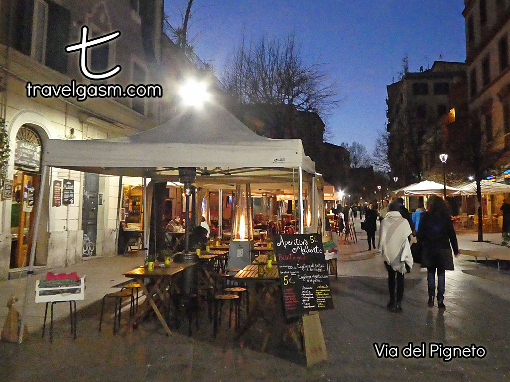 In the evening, Pigneto is a great place for a drink.
