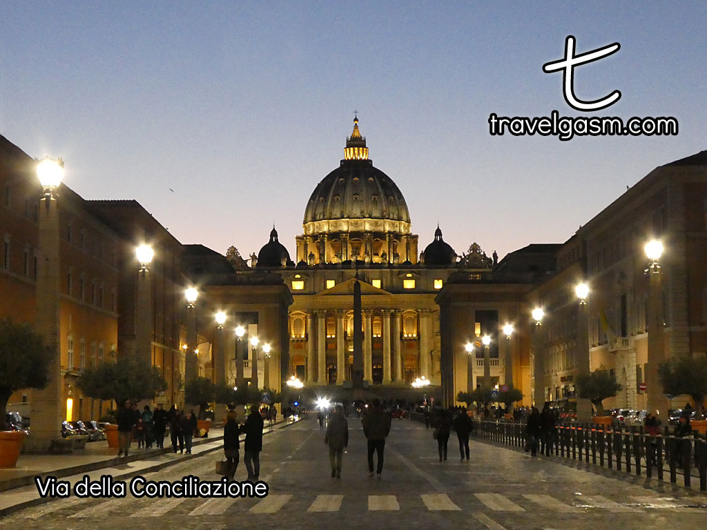 This is a famous street that leads to the heart of the Vatican.