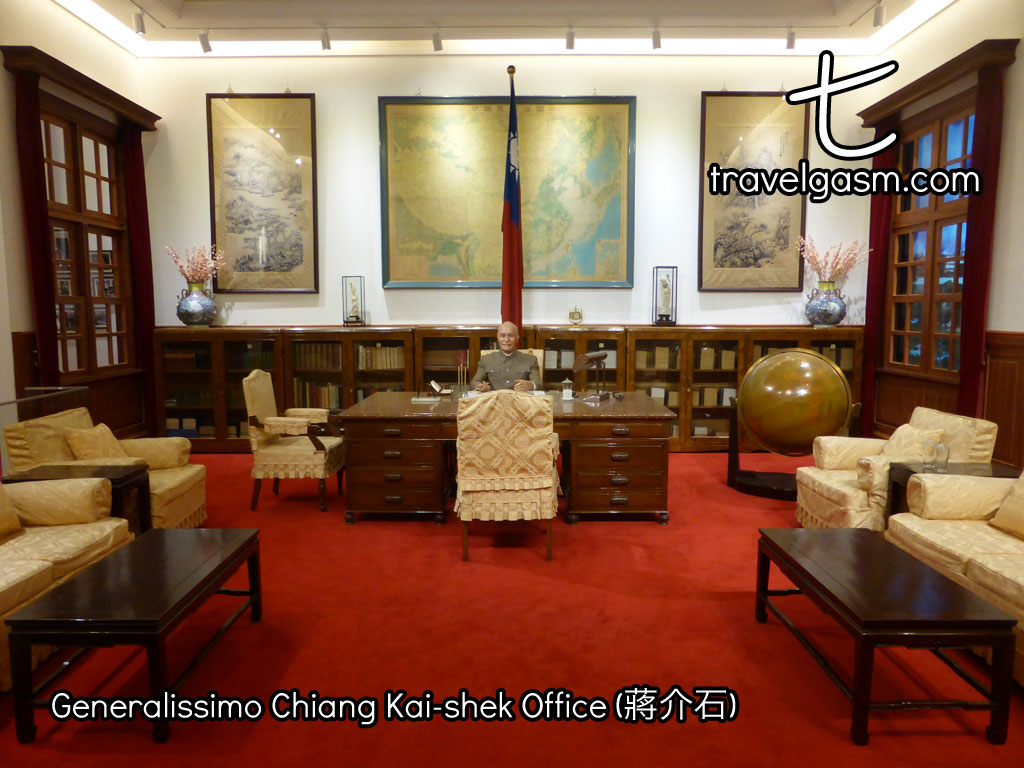A reproduction of Generalissimo Chiang Kai-shek's office.