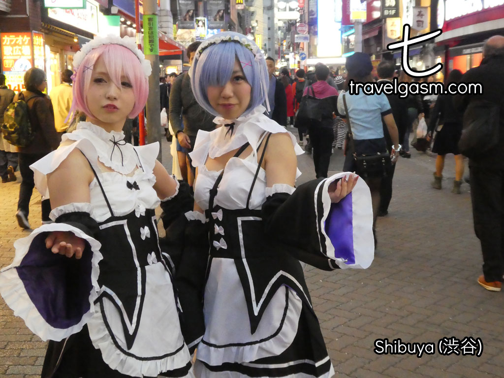 This actually was on Halloween night, but cosplay is common throughout the year in Tokyo.